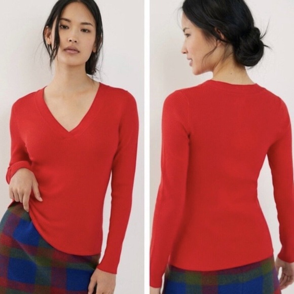 NWOT Anthro Maeve Thea Ribbed Sweater - Picture 2 of 8